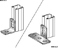 MQP-1-F Pied de rail galvanisé à chaud (GAC) pour la fixation des rails sur le béton dans les applications pour charges moyennes/légères